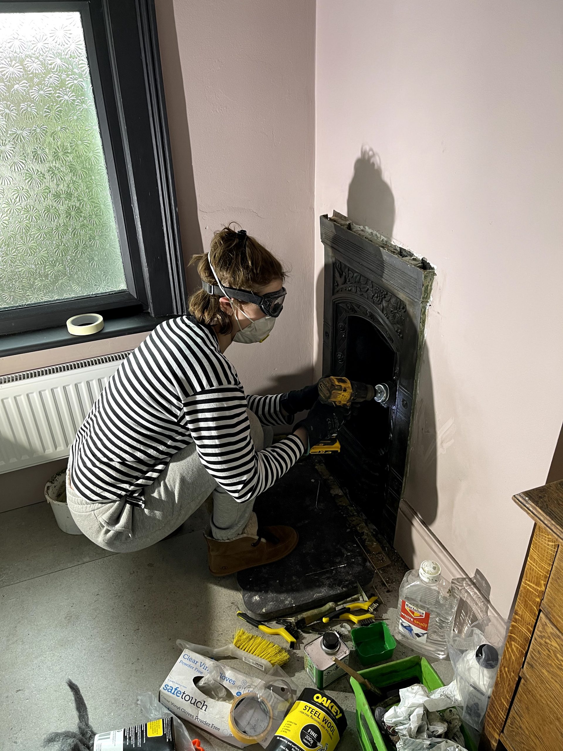 How to restore a Victorian cast iron fireplace it's a fixer upper